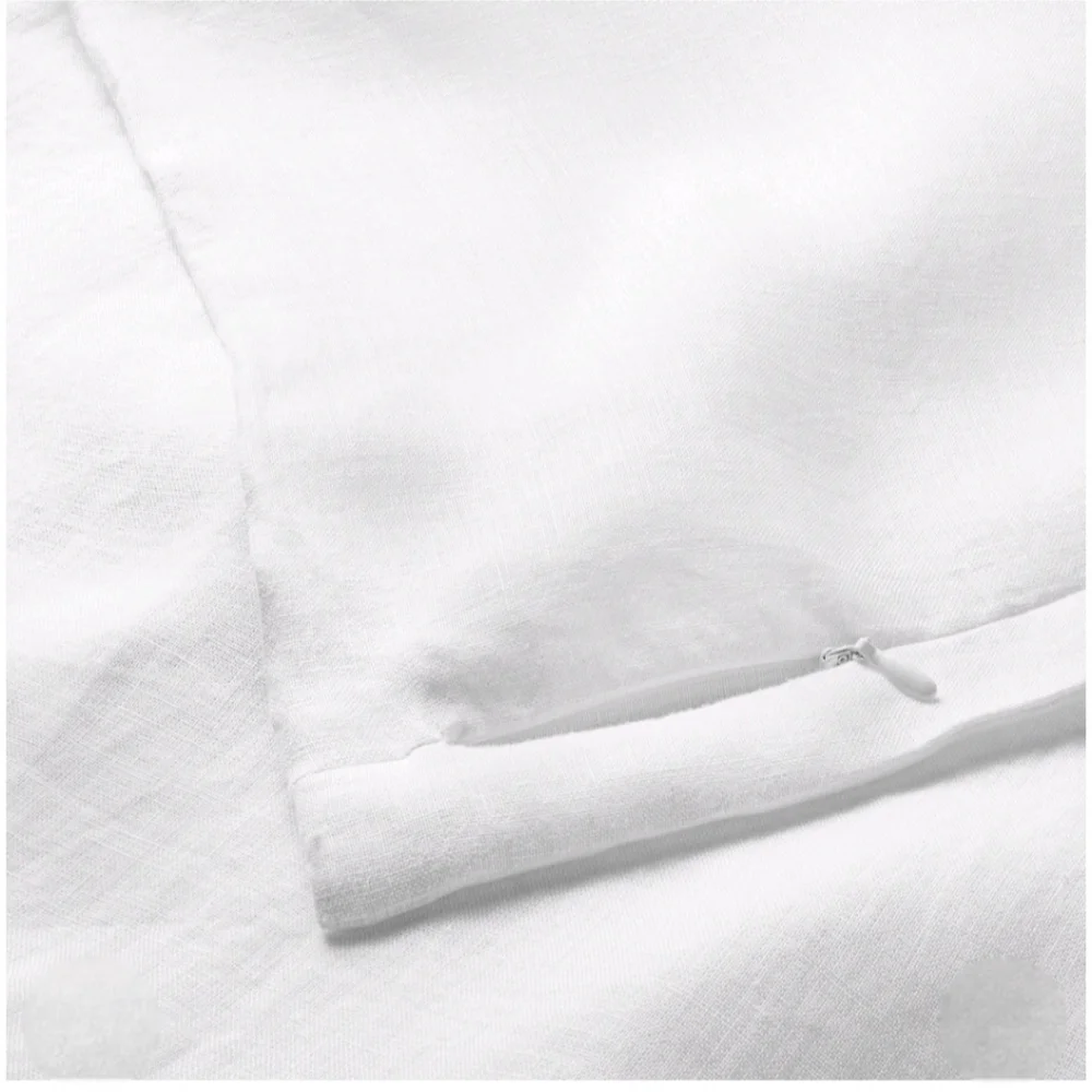 Casaluna Full/Queen Hemp Duvet & Sham Set White
